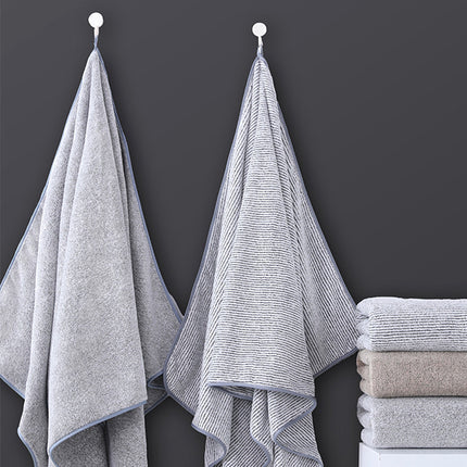 Asciugamani da bagno extra grandi di grigio eccellente di assorbenza per il bagno 2 pz/set