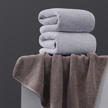 Asciugamani da bagno extra grandi di grigio eccellente di assorbenza per il bagno 2 pz/set