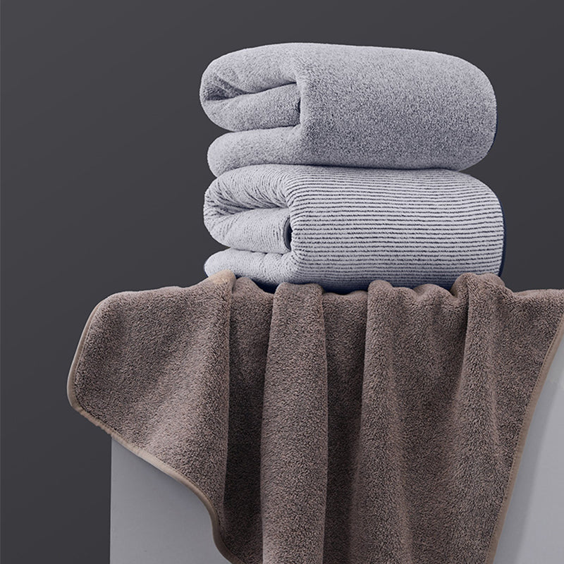 Excellent Absorbency Grey Extra Large Bath Towels for Bathroom 2 pcs/Set