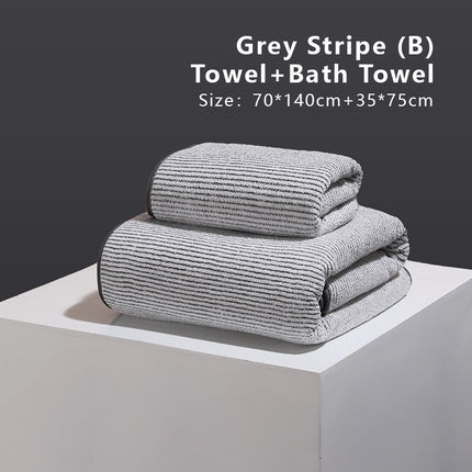2 pezzi set di asciugamani da bagno per la pelle ad asciugatura rapida altamente assorbente