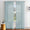 Rustic Window Decoration Aqua Faux Linen Polyester Blend Sheer Curtains Melodieux(2 Panels)