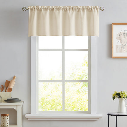 Melodieux Semi Sheer Curtain Valance per cucina Look Look Rod Pocket(1 pannello)