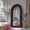 Custom Chic Pink Faux Fur Framed Full Length Mirrors for Cloakroom Bedroom