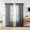 Modern Beige Natural Linen Look Rod Pocket Sheer Curtains for Sliding Glass Door(2 Panels)