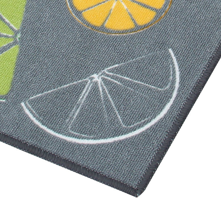 Tappetini da cucina lavabili di design al limone Set tappeti da pavimento  in gomma antiscivolo Melodieux
