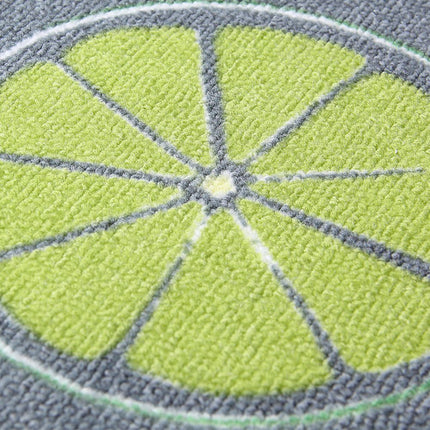 Tappetini da cucina lavabili di design al limone Set tappeti da pavimento in gomma antiscivolo Melodieux