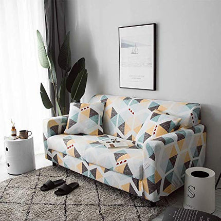 Bedruckter Stretch-Sofabezug 1 Stück elastische Polyester-Spandex-Couchbezüge - Universell angepasster Sofabezug Möbelschutz