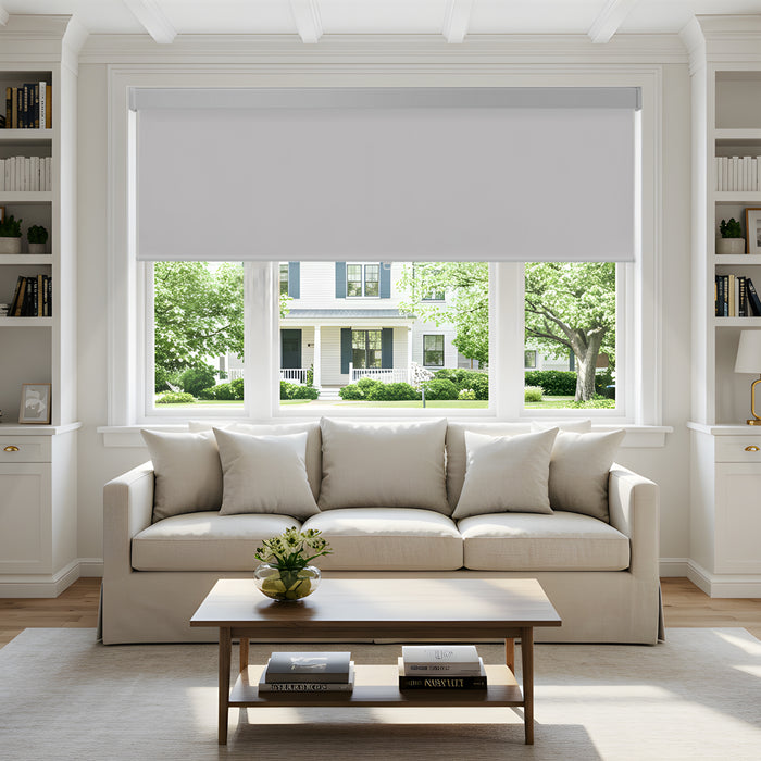 Custom UV Protection Window Blinds 100% Blackout Room Darkening Roller Shades for Home Office