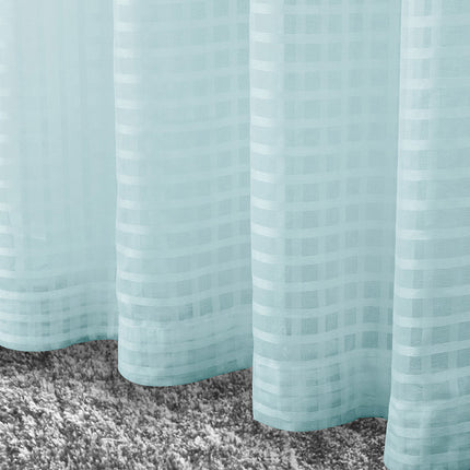 Клетчатые шторы Buffalo в клетку из хлопка Gingham текстурированные синие прозрачные шторы для фермерского дома (2 панели)