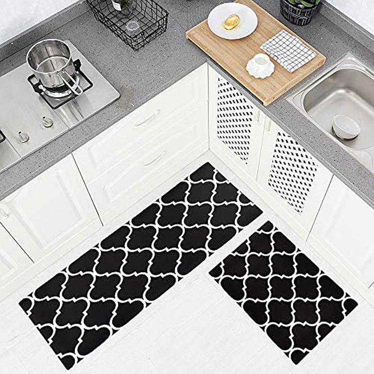 Comfort Padded Rubber Back 2 Pieces Room Rugs Set Kitchen Floor Mats -  Melodieux