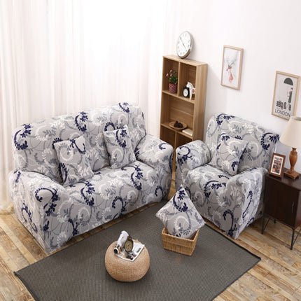 Bedruckter Sofabezug Stretch Couchbezug Sofabezüge für Sofas und Zweisitzer mit zwei Kissenbezügen Reichtum