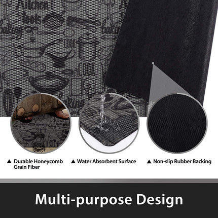 Tappeto antiscivolo durevole a nido d'ape Texture Doormat Design Kitchen Mat Set per garage d'ingresso