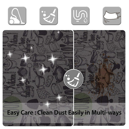 Non-Slip Carpet Durable Honeycomb Texture Doormat Design Kitchen Mat Set for Entry Garage