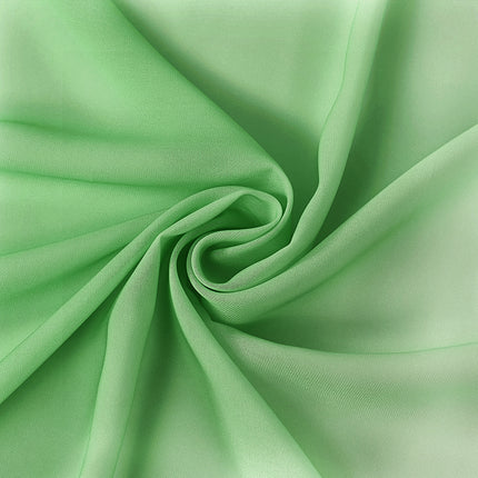 Мягкие шелковистые шифоновые зеленые белые прозрачные шторы с люверсами для украшения комнаты (2 панели)