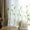 Wide Window Rod Pocket Voile Drape Wheat Embroidery Sheer Curtain for Living Room(1 Panel)