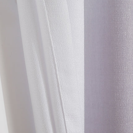 Льняное омбре Серый белый горизонтальный градиентный стержень карман полупрозрачные шторы (2 панели)
