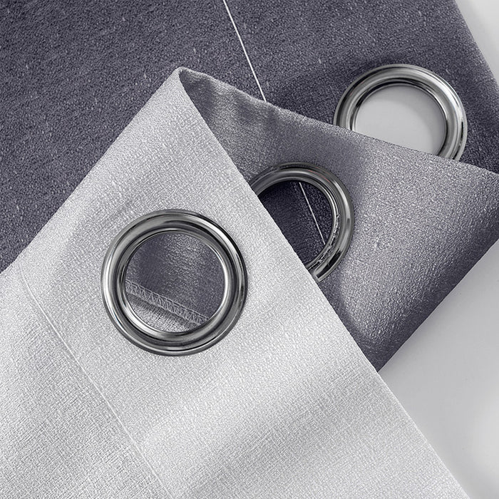 96 Inches Long Voile Drapes Gradient Grommet  Semi Sheer Curtains Double Panels (2 Panels)