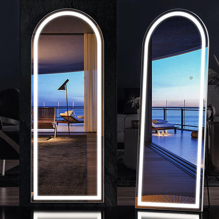 Smart Control LED Arched Full Length Standing Floor Mirrors（21×64）