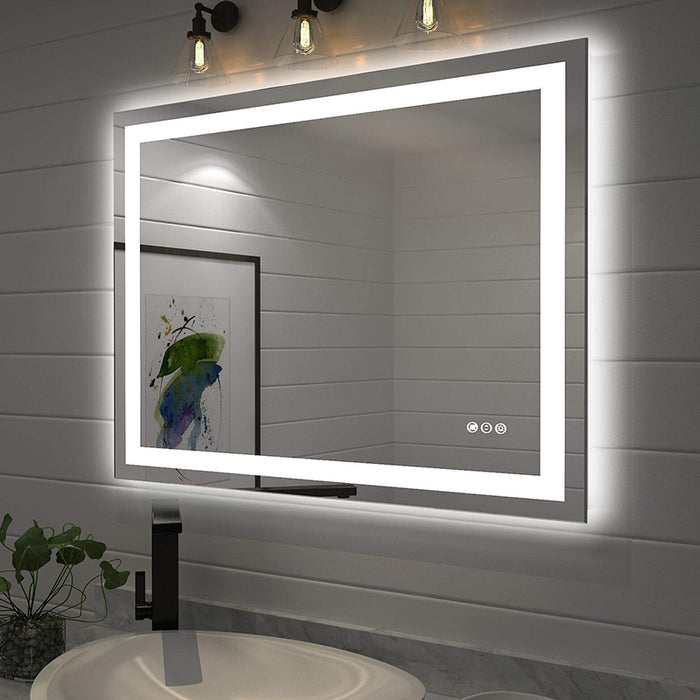 Custom Touch Control Wall-Mounted LED Bathroom Mirrors