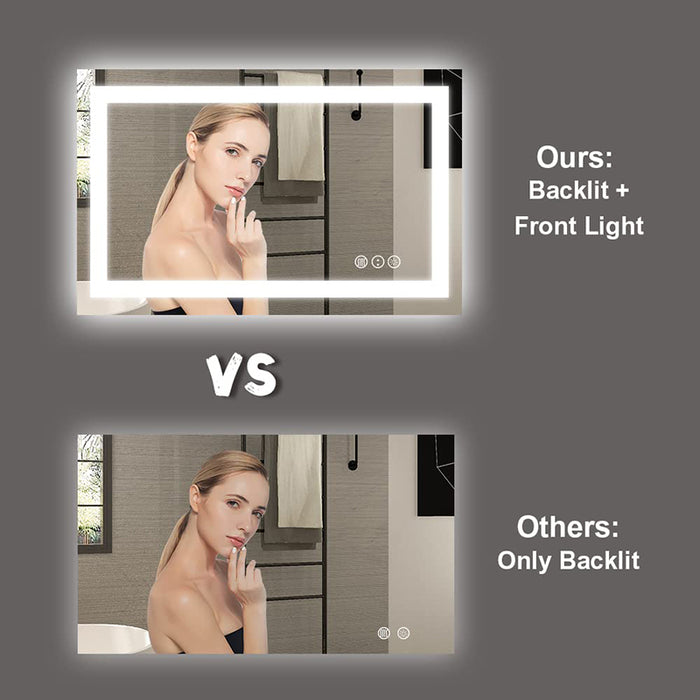 Custom Touch Control Wall-Mounted LED Bathroom Mirrors