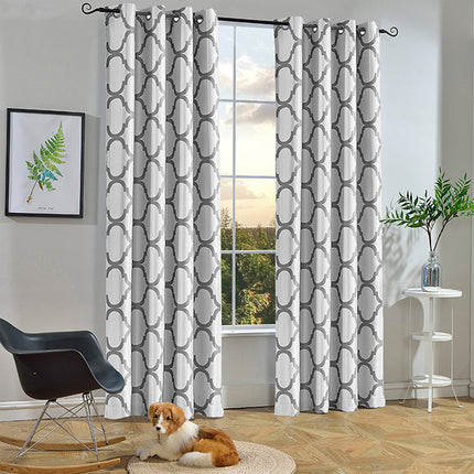 Melodieux Moroccan Fashion Room Darkening Grey Blackout Curtains (1 Panel)