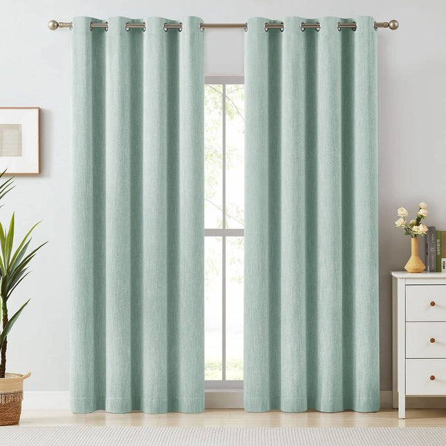 Elegant Cotton Room Darkening Blackout Curtains for Living Room Melodieux (1 Panel)