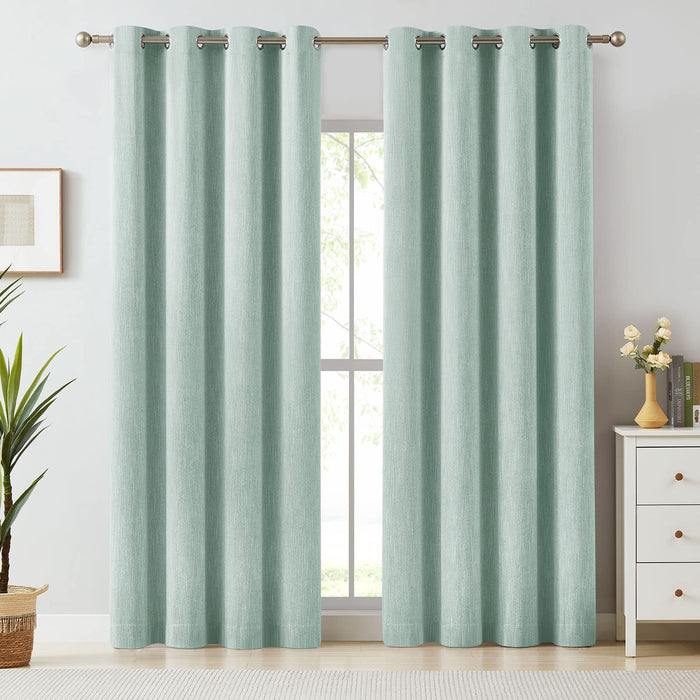 Elegant Cotton Room Darkening Blackout Curtains for Living Room Melodieux (1 Panel)