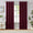 Vintage Room Darkening Grommet Beige Linen Textured Curtains for Living Room (2 Panels)