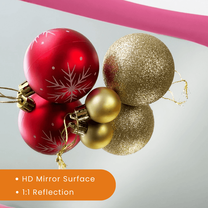 Flannel Wrapped Frame Irregular Wavy Design Full Length Mirrors for Living Room