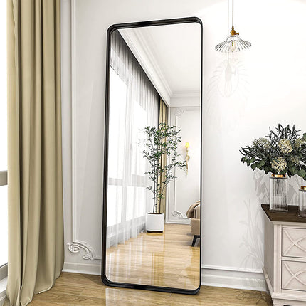 Melodieux deep framed floor stand full-length mirror in a sleek and chic design 4