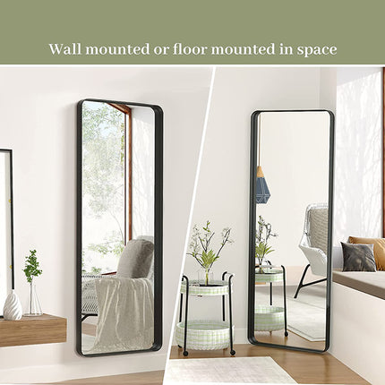 Free Shipping Deep Framed Floor Stand Leaning Modern Chic Design Full Length Dressing Mirrors
