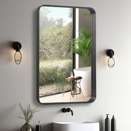 Free Shipping Deep Framed Floor Stand Leaning Modern Chic Design Full Length Dressing Mirrors