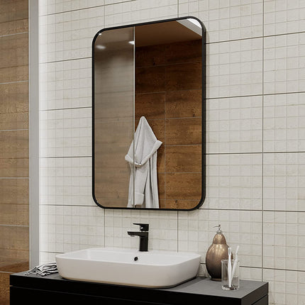 Вися зеркала ванной комнаты округлых углов зеркала стены прямоугольные с рамкой алюминиевого сплава