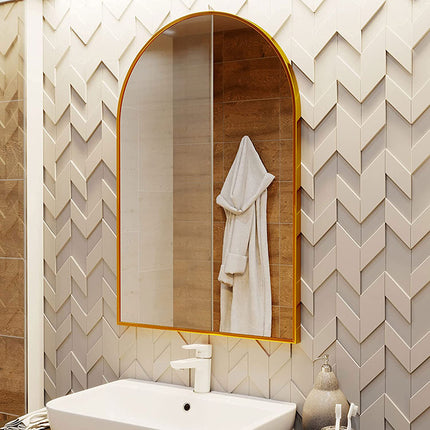Золотые настенные зеркала с металлической рамой для ванной комнаты настенное зеркало для спальни