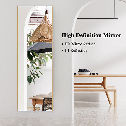 Specchio A Lunghezza Intera Specchio In Lega Di Alluminio Telaio Specchio Da Pavimento Con Supporto Rettangolo Specchi