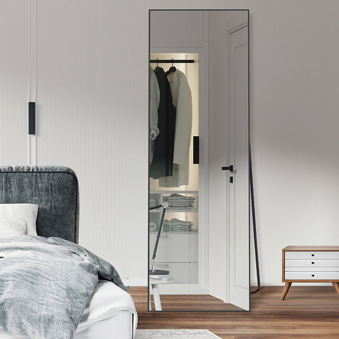 Melodieux Nano Glass Full-Length Floor Mirror for Elegant Home Furnishings with 3D Bat Stickers