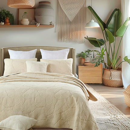 Queen Size Graue Blumenvase Muster Baumwolle Patchwork Tagesdecke Quilt Sets für Schlafzimmer