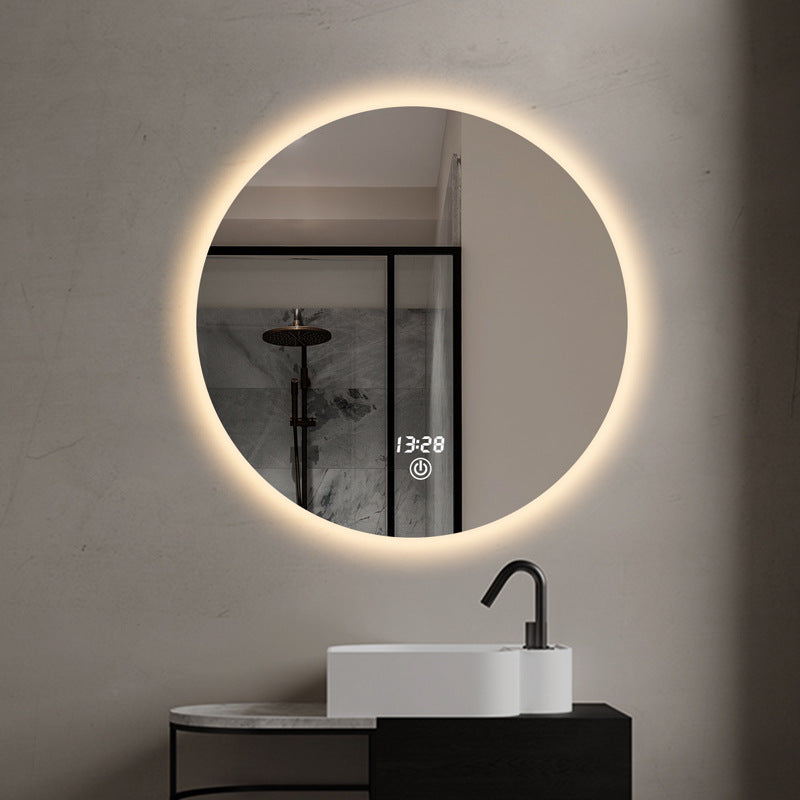 Specchio per bagno rotondo con LED Shape
