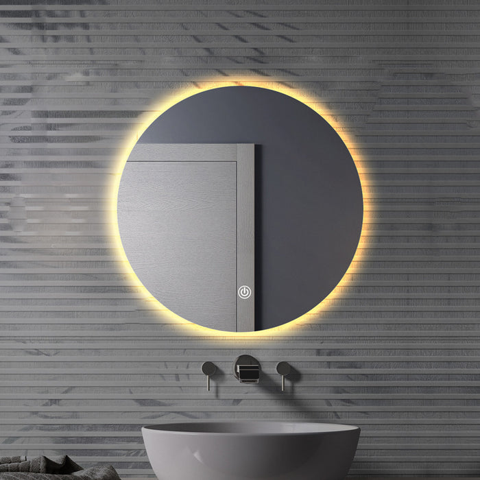 36 Inch Round LED Backlit Mirror - Melodieux