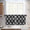 Melodieux Geometric Lattice Rod Pocket Set of 2 Moroccan Fashion Tier Curtains for Kitchen(2 Panels)