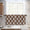 Melodieux Geometric Lattice Rod Pocket Set of 2 Moroccan Fashion Tier Curtains for Kitchen(2 Panels)