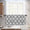 Melodieux Geometric Lattice Rod Pocket Set of 2 Moroccan Fashion Tier Curtains for Kitchen(2 Panels)