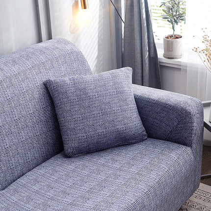 Stretch Sofa Couch Marineblau Sofabezug für 3 Kissensofas Sofas