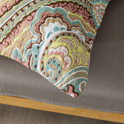 Coperture per cuscini in cotone stile europeo Paisley Blossom 18x18 pollici (2 pz)