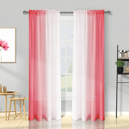 Rod pocket design of the Melodieux sheer curtain