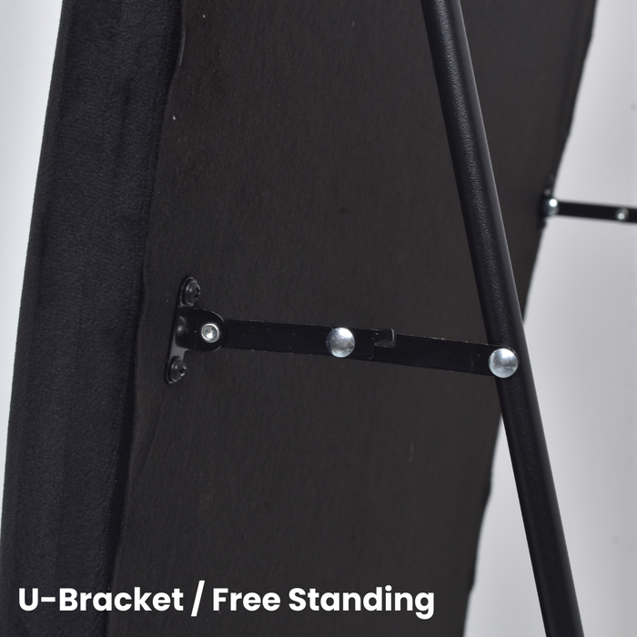 Flannel Wrapped Frame Irregular Wavy Design Full Length Mirrors for Living Room