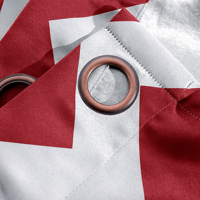 Melodieux Chevron Grommet Top Window Darkening Drapes Fashion Bedroom Curtains (1 Panel)