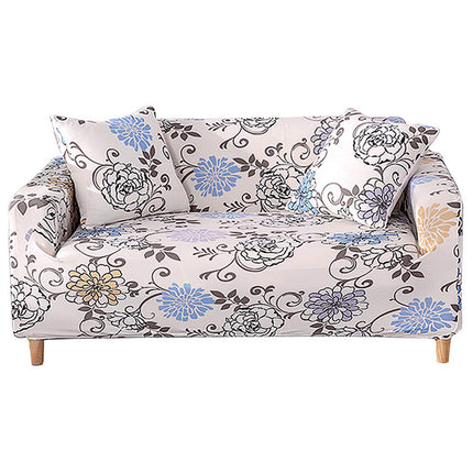 3-Sitzer Möbel Protector Hochdehnsofa-Slip covers bedruckte Sofa abdeckung mit zwei Kissen bezügen