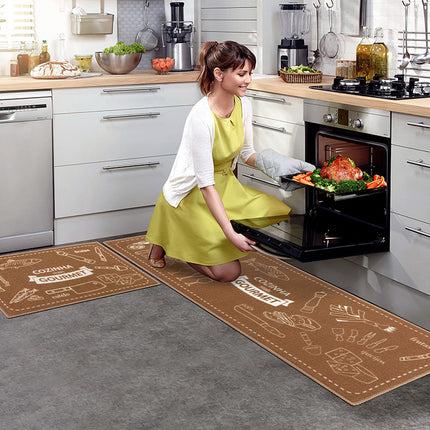 2 шт. Тонкие кухонные коврики для раковины и плиты Cozinha дизайн для кухонного декора набор ковриков