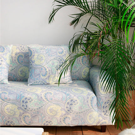 Stretch-Sofa-Couch-Abdeckungen Bedruckt Loves eat Slip cover für 2 Kissen-Couches Sofas elastische Spandex-Möbel-Beschützer mit 2 Kissen bezüge Paisley